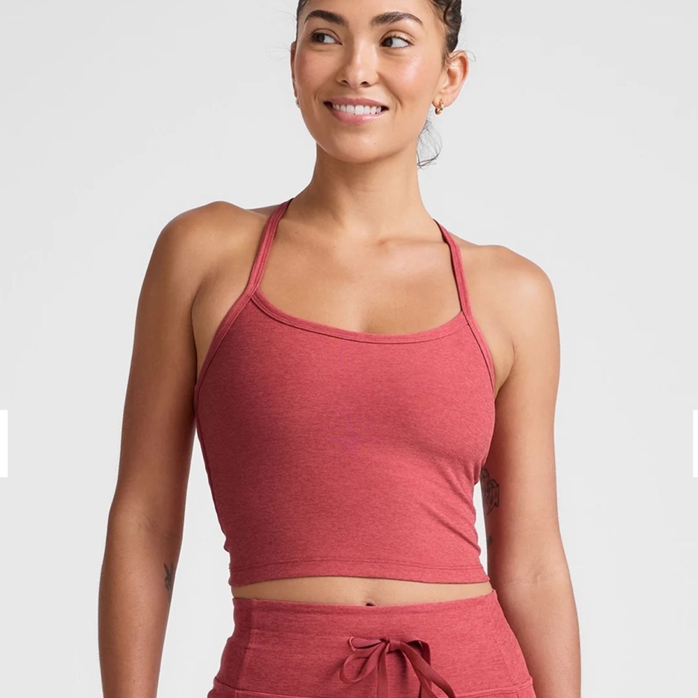 BEYOND YOGA SPACEDYE SLIM RACERBACK TANK S NWOT
